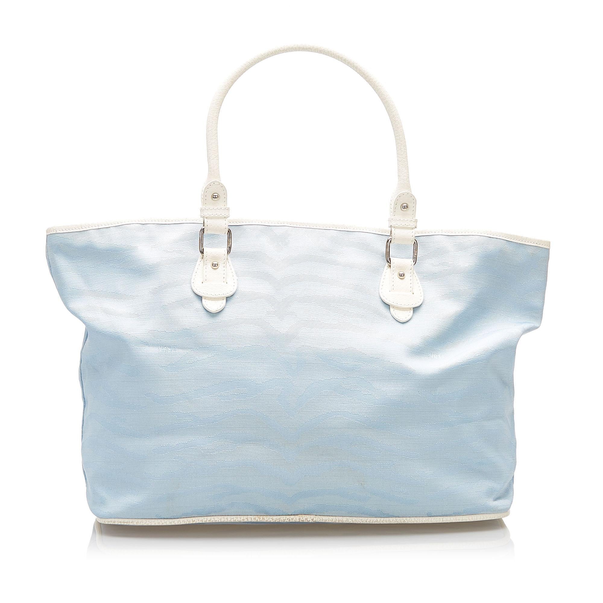 Fendi Zebra Print Canvas Tote Bag (SHG-32381)