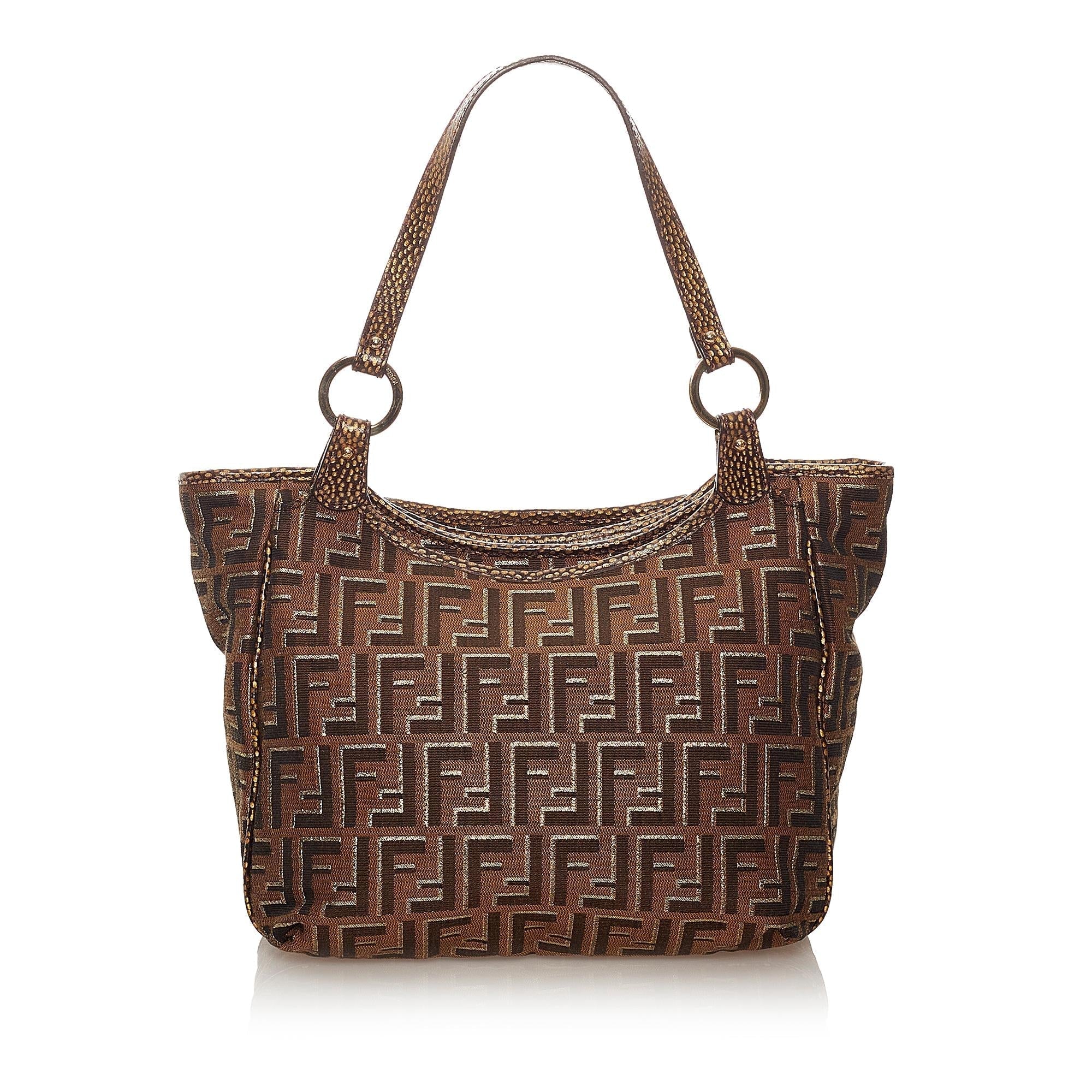Fendi Zucca Canvas Handbag (SHG-27465)