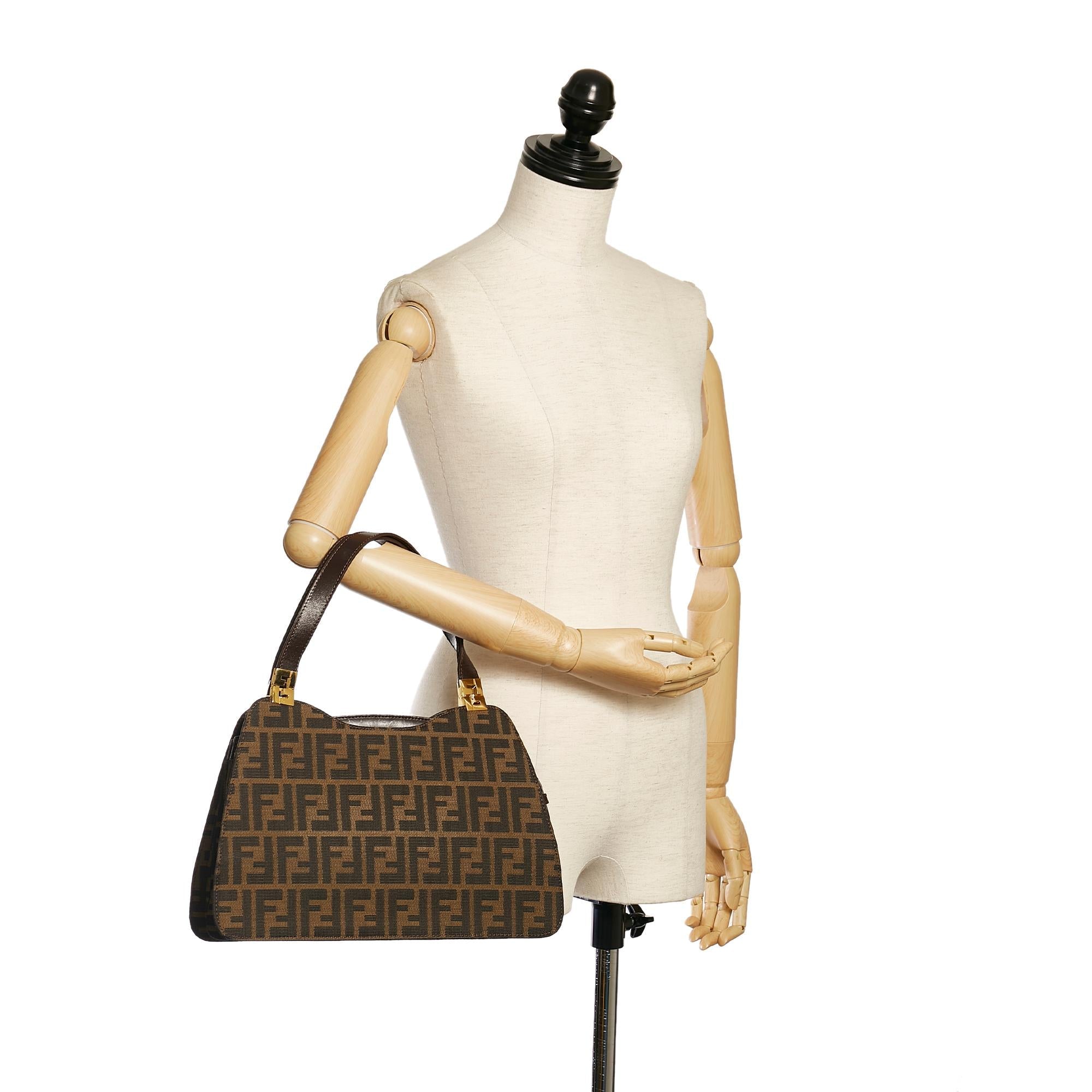 Fendi Zucca Canvas Handbag (SHG-34090)