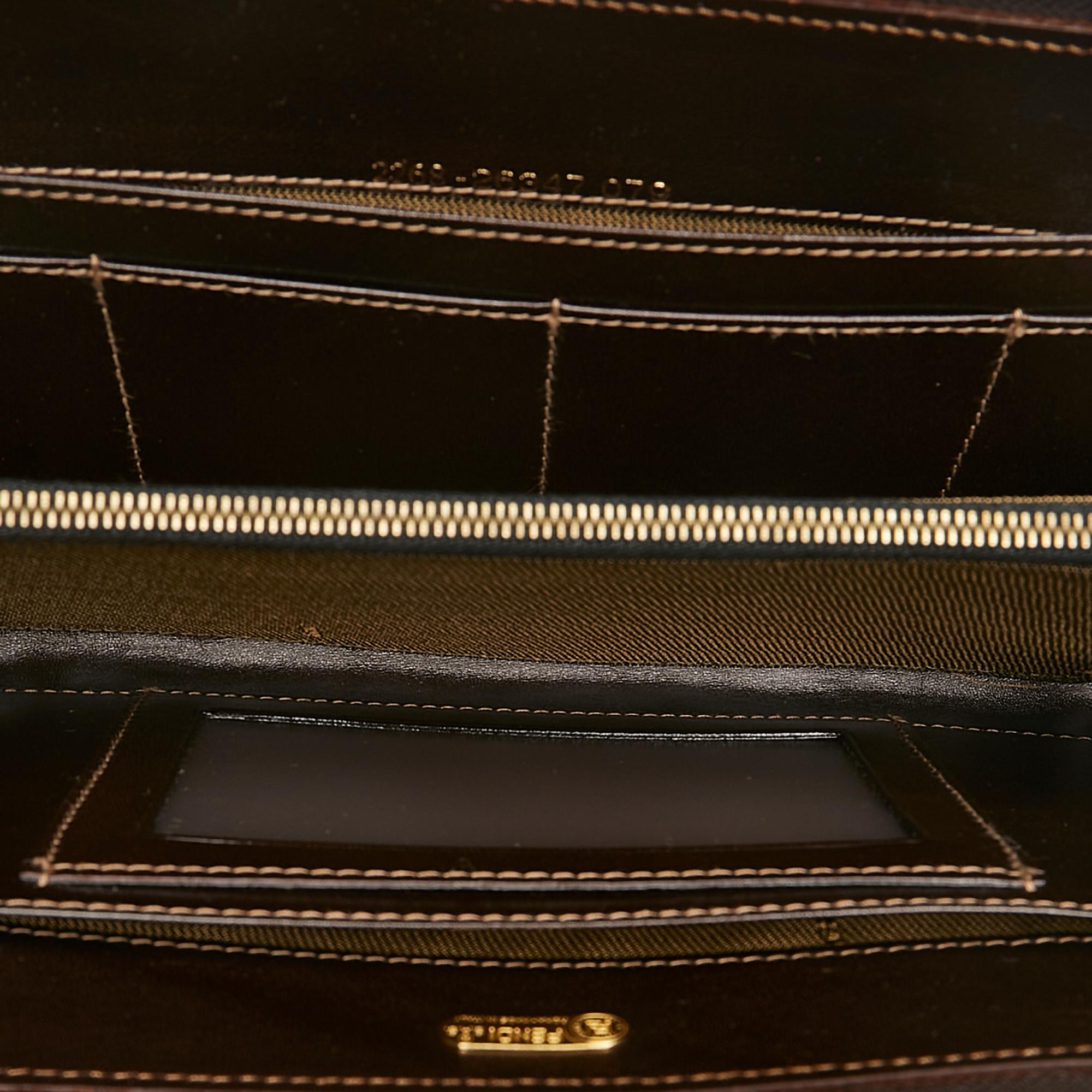 Fendi Zucca Canvas Handbag (SHG-34608)