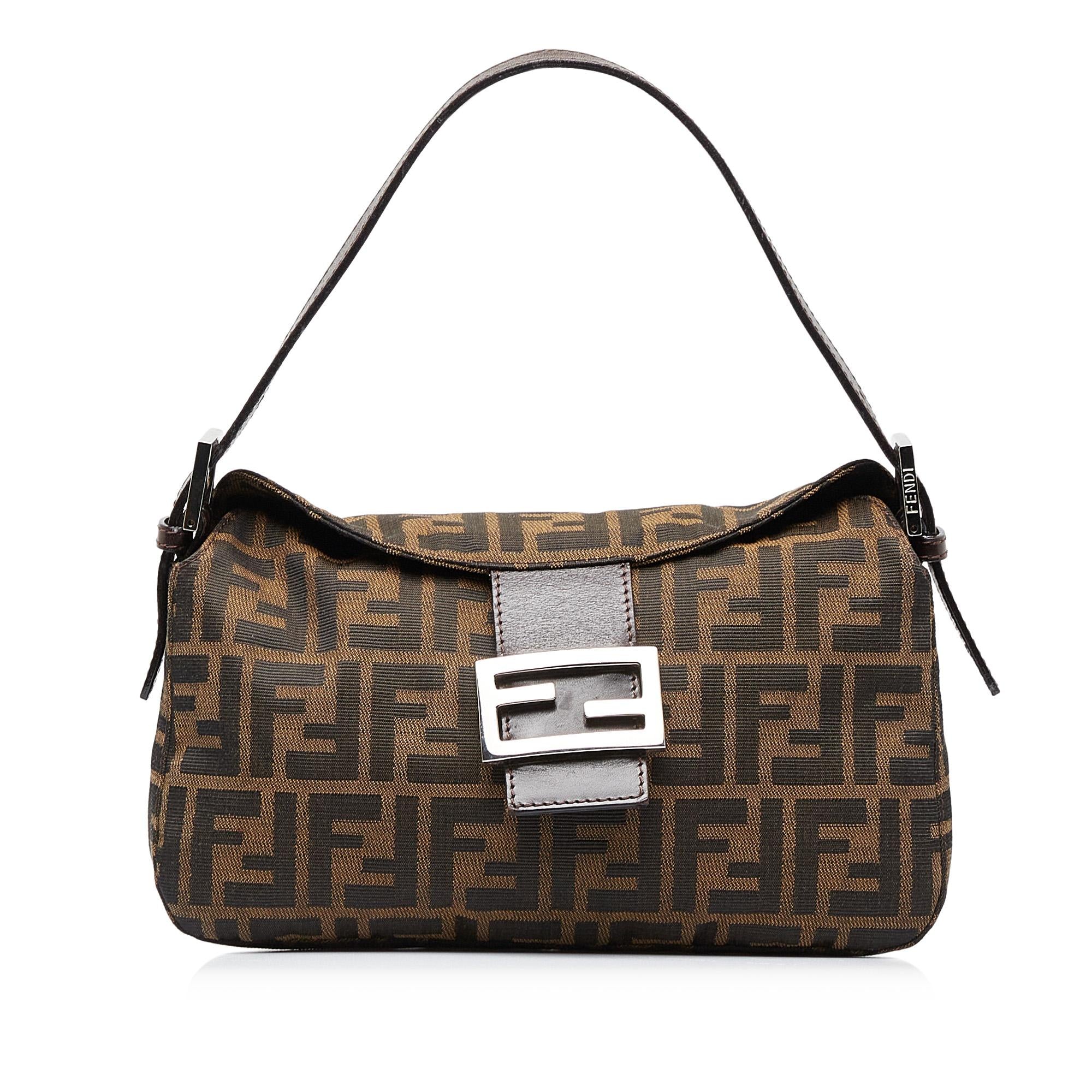 Fendi Zucca Double Flap Baguette (SHG-8sUN0W)