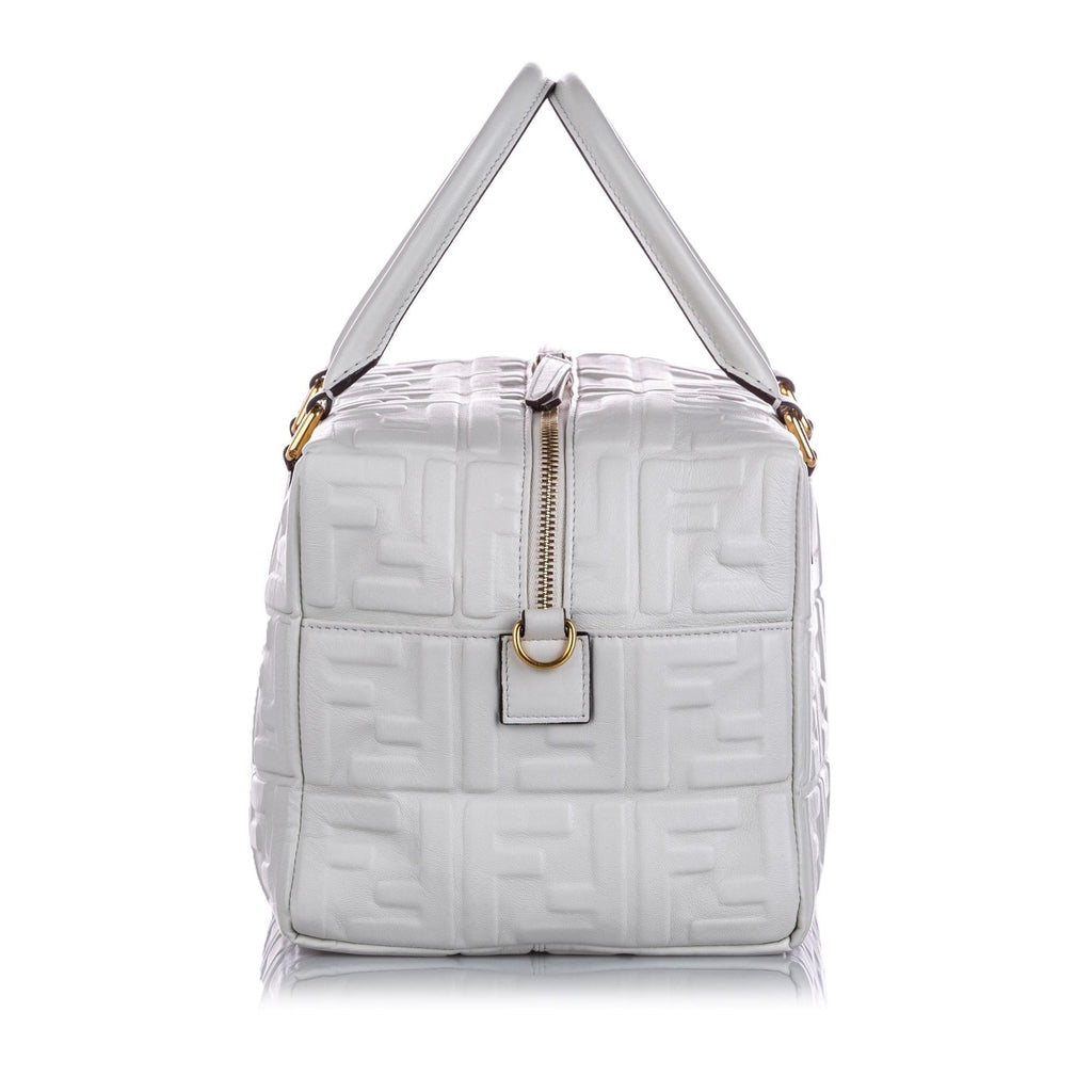Fendi Zucca Embossed Leather Satchel (SHG-15966)