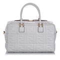 Fendi Zucca Embossed Leather Satchel (SHG-15966)