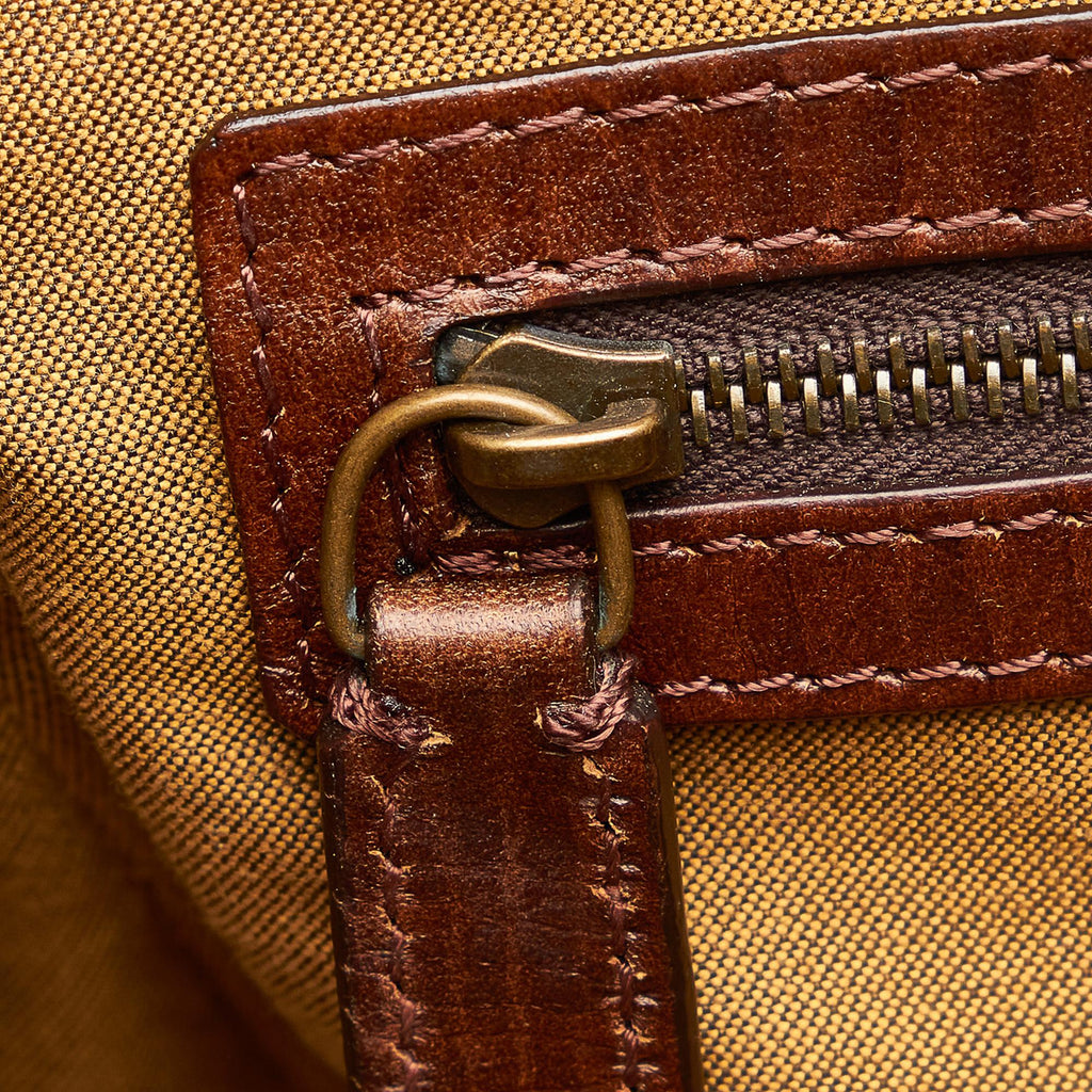 Fendi Zucca Etniko Canvas Shoulder Bag (SHG-26423)