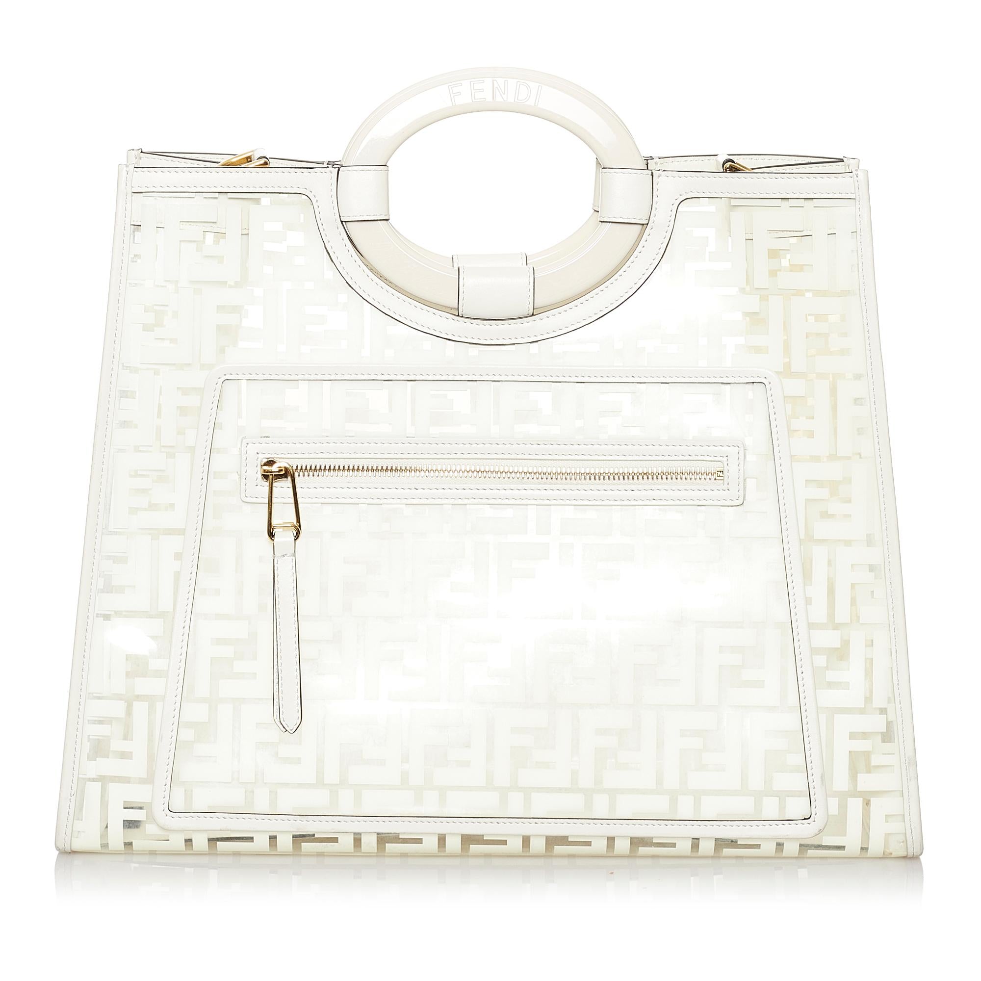 Fendi Zucca Runaway Shopper Satchel (SHG-29776)