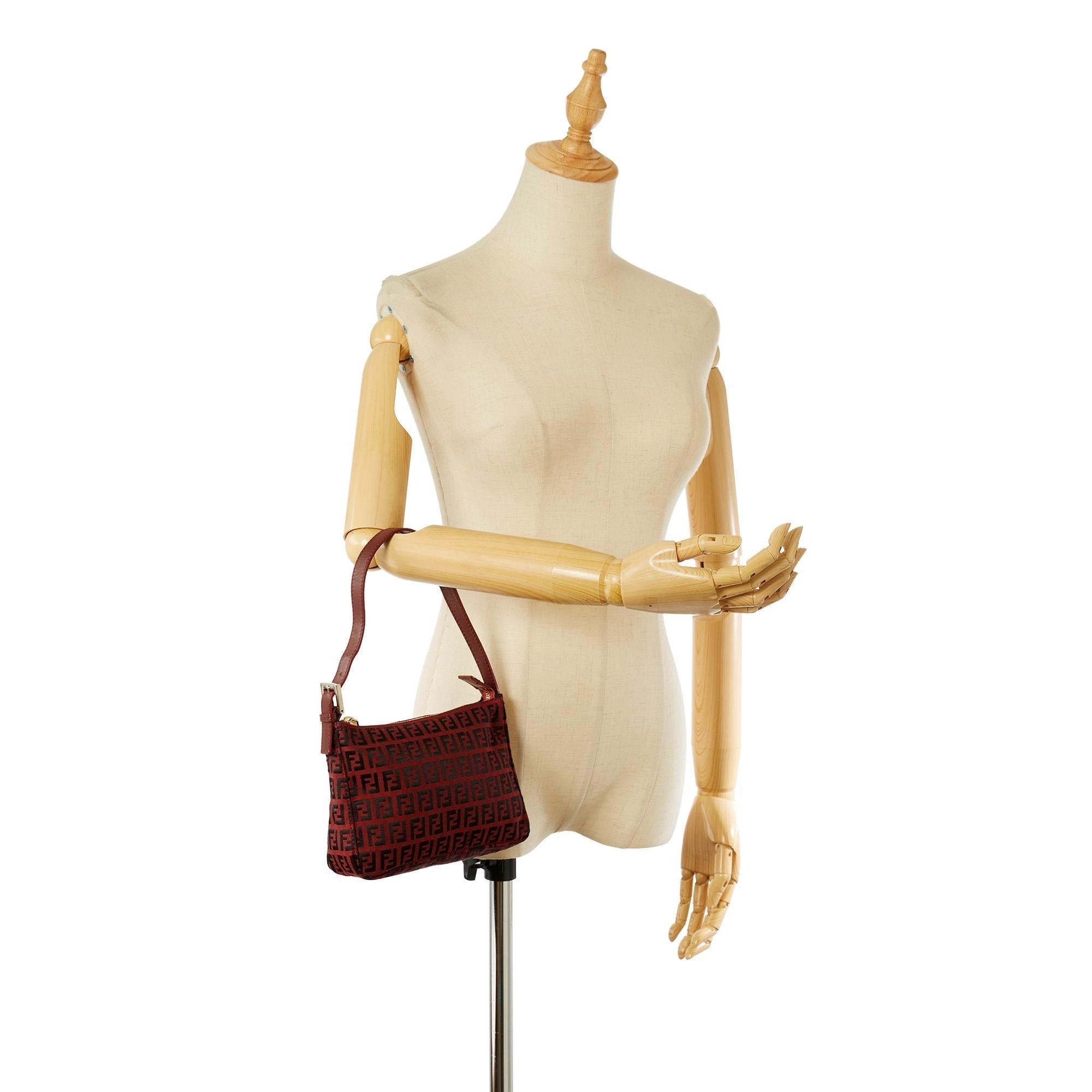 Fendi Zucchino Canvas Baguette (SHG-22026)