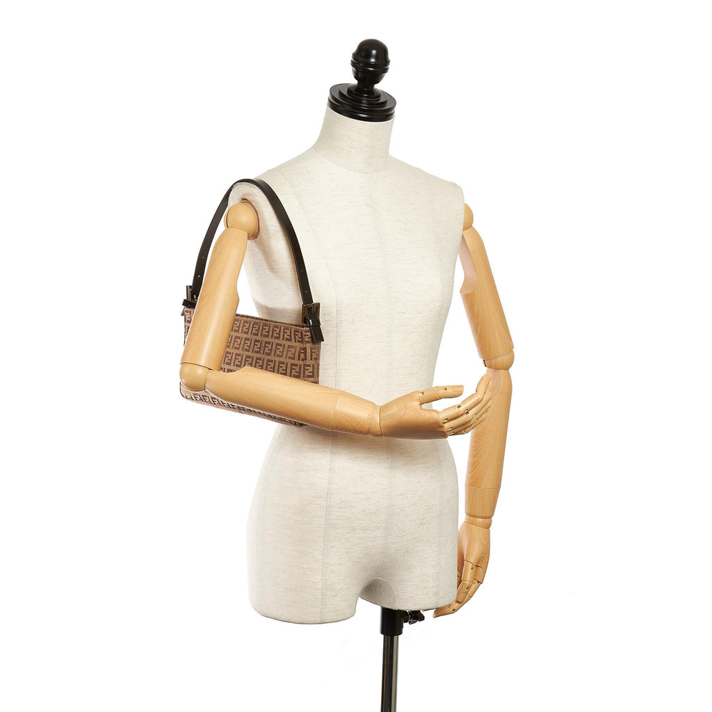 Fendi Zucchino Canvas Baguette (SHG-29391)
