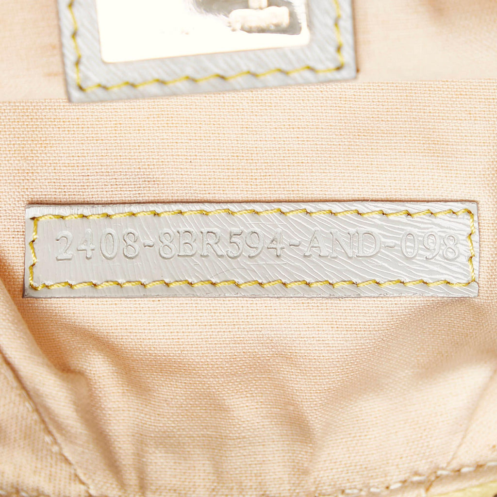Fendi Zucchino Canvas Chain Baguette (SHG-27846)