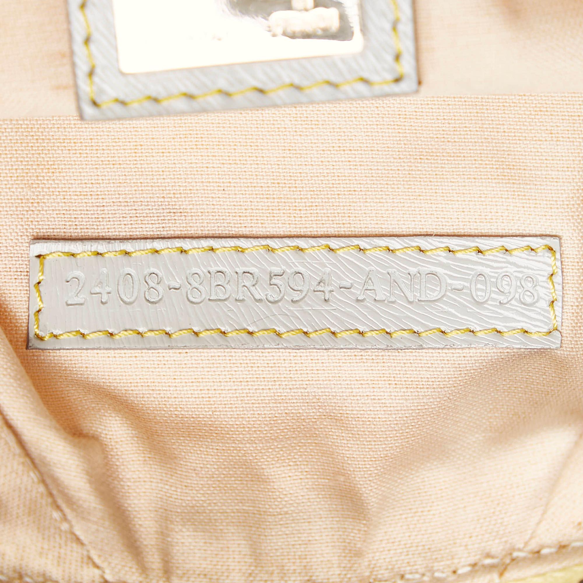 Fendi Zucchino Canvas Chain Baguette (SHG-27846)