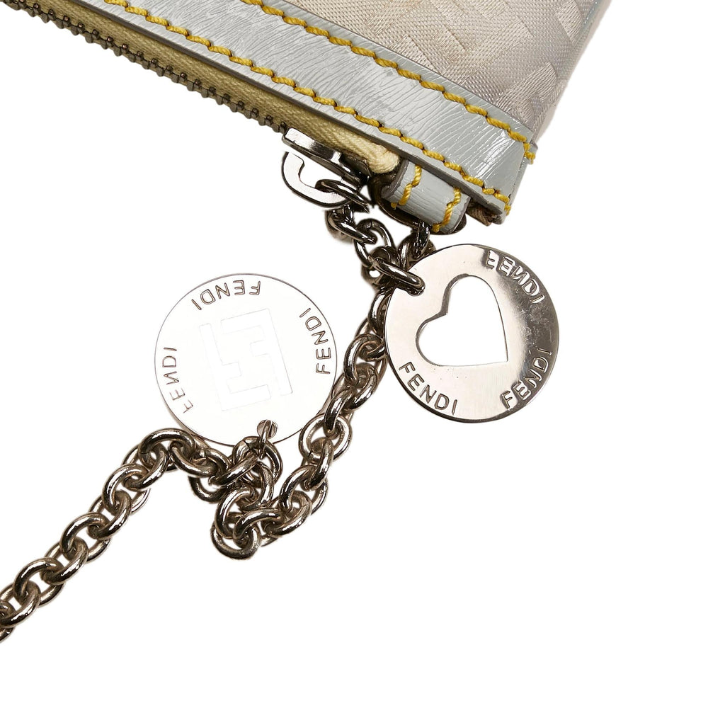Fendi Zucchino Canvas Chain Baguette (SHG-27846)