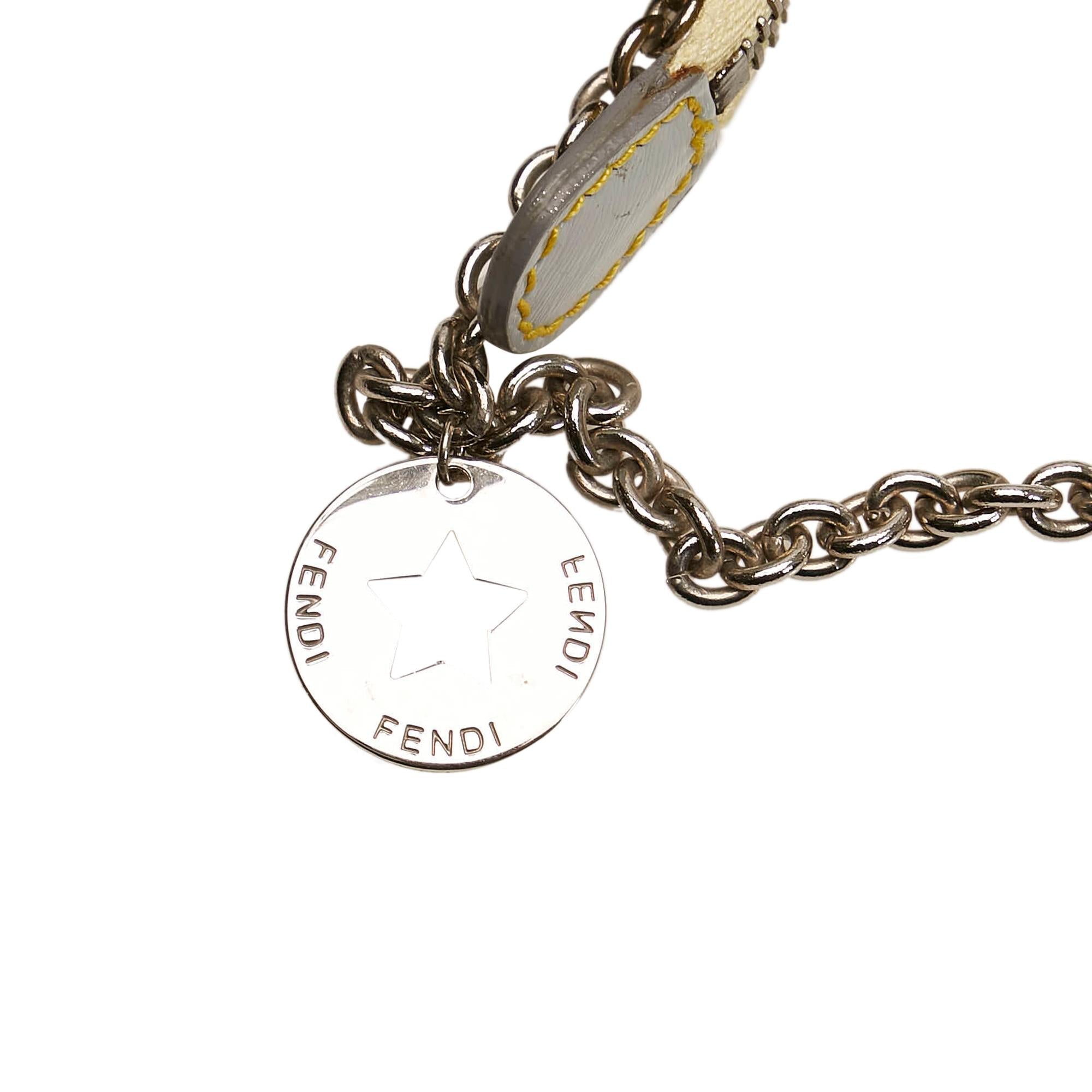 Fendi Zucchino Canvas Chain Baguette (SHG-27846)