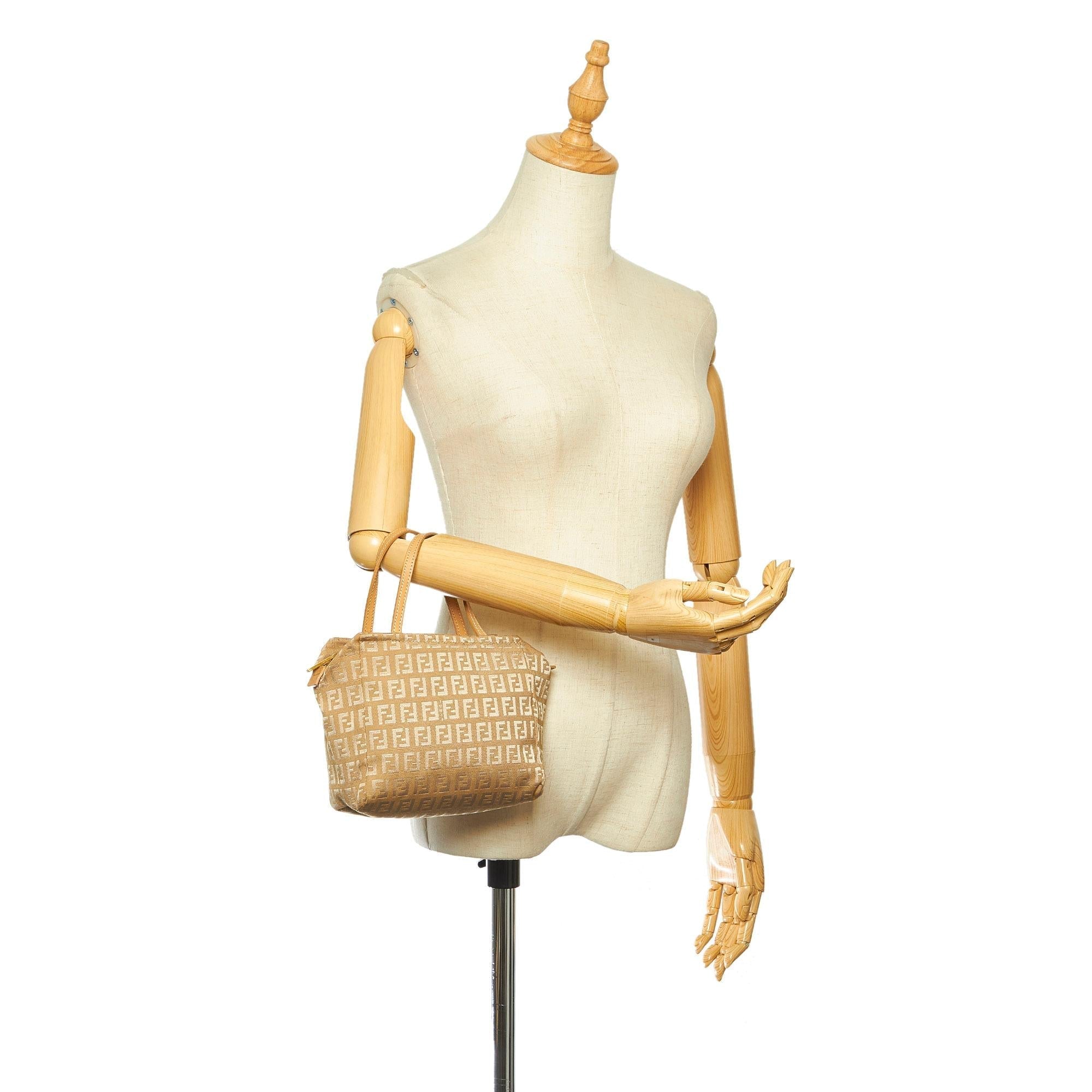Fendi Zucchino Canvas Handbag (SHG-19093)