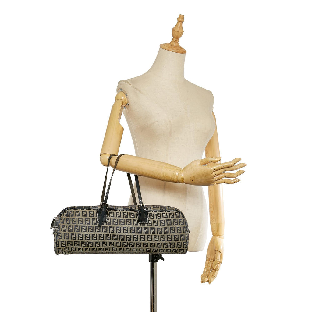 Fendi Zucchino Canvas Handbag (SHG-26238)