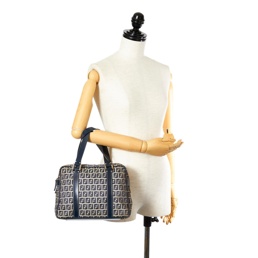 Fendi Zucchino Canvas Handbag (SHG-26622)