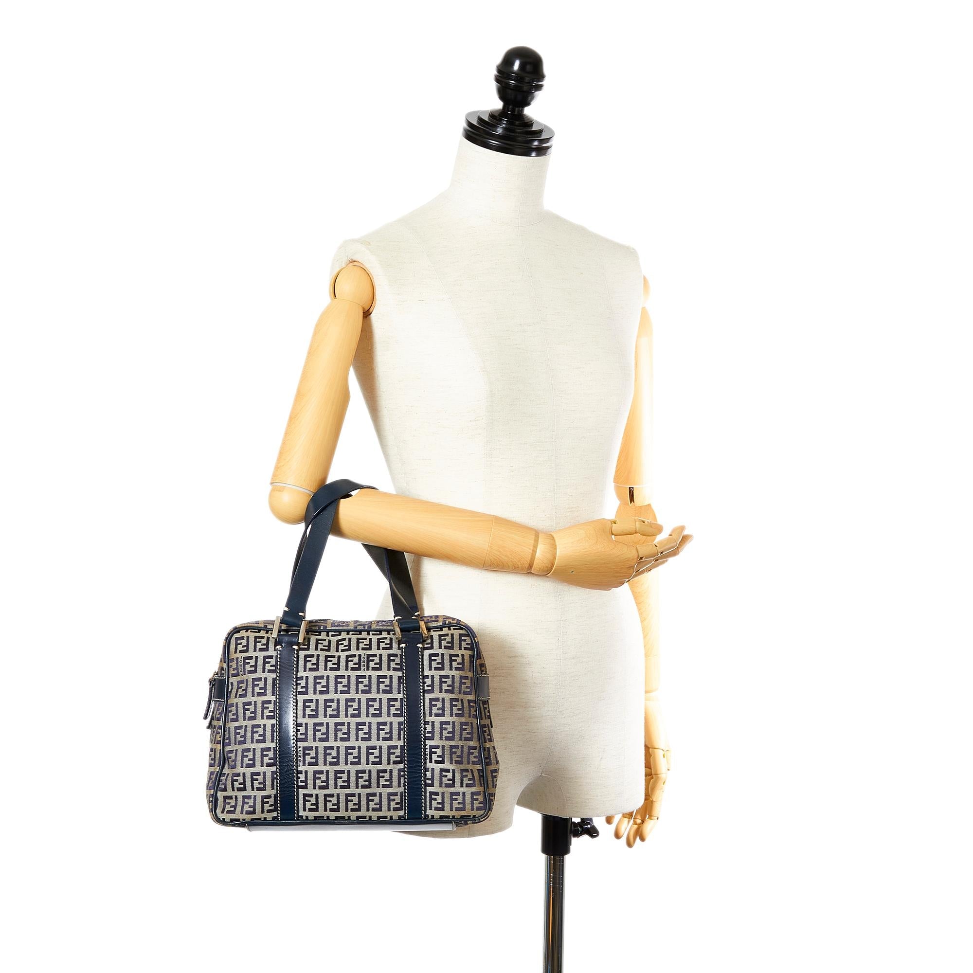 Fendi Zucchino Canvas Handbag (SHG-26622)