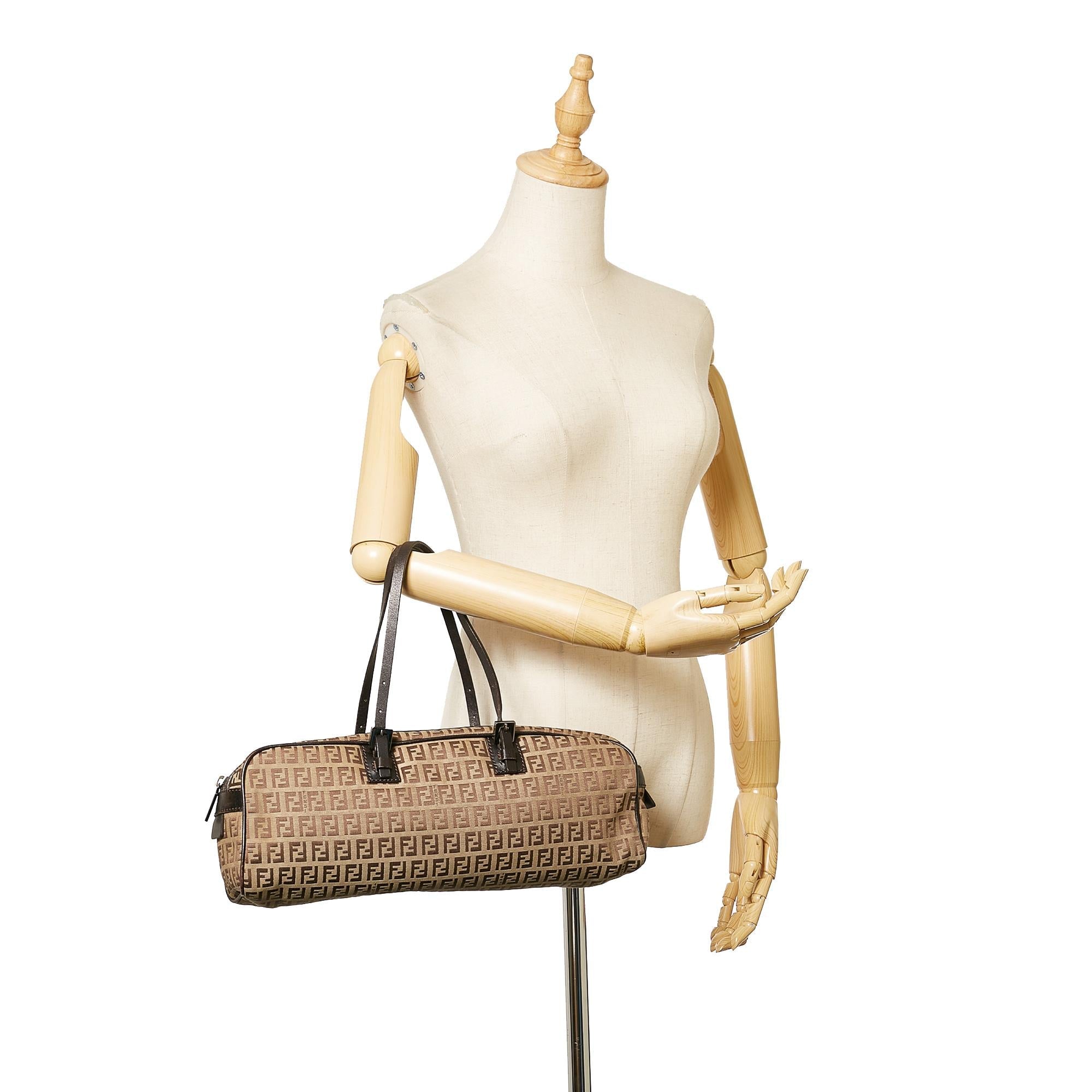 Fendi Zucchino Canvas Handbag (SHG-26783)