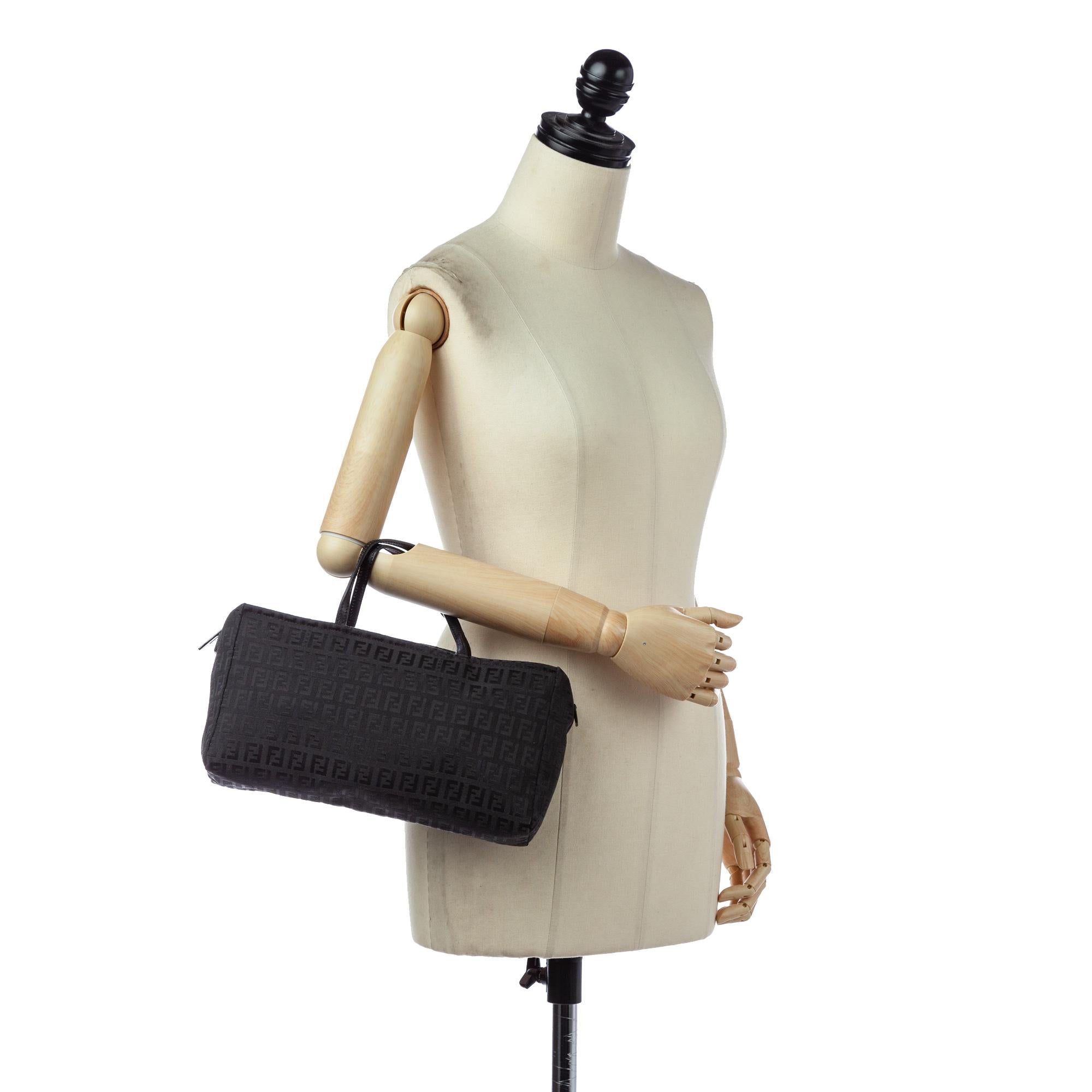 Fendi Zucchino Canvas Handbag (SHG-32470)