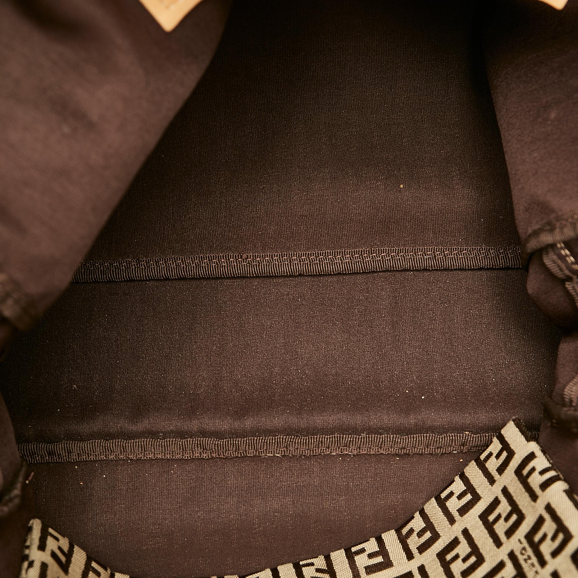 Fendi Zucchino Canvas Shoulder Bag (SHG-25645)
