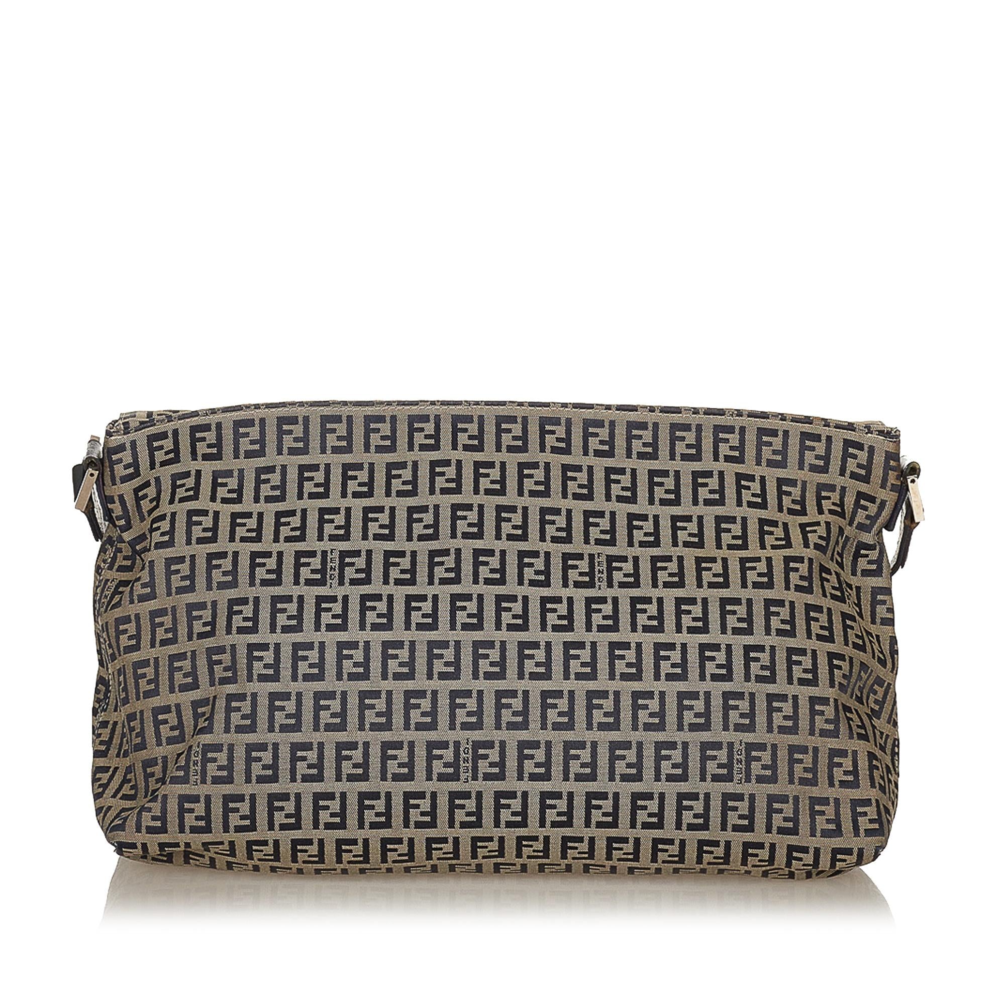 Fendi Zucchino Canvas Shoulder Bag (SHG-27596)