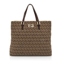 Fendi Zucchino Logo Large Tote (SHF-qdNIZz)