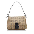 Fendi Zucchino Mamma Forever Canvas Shoulder Bag (SHG-nCROSm)