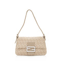 Fendi Zucchino Mini Baguette Bag - FINAL SALE (SHF-19965)