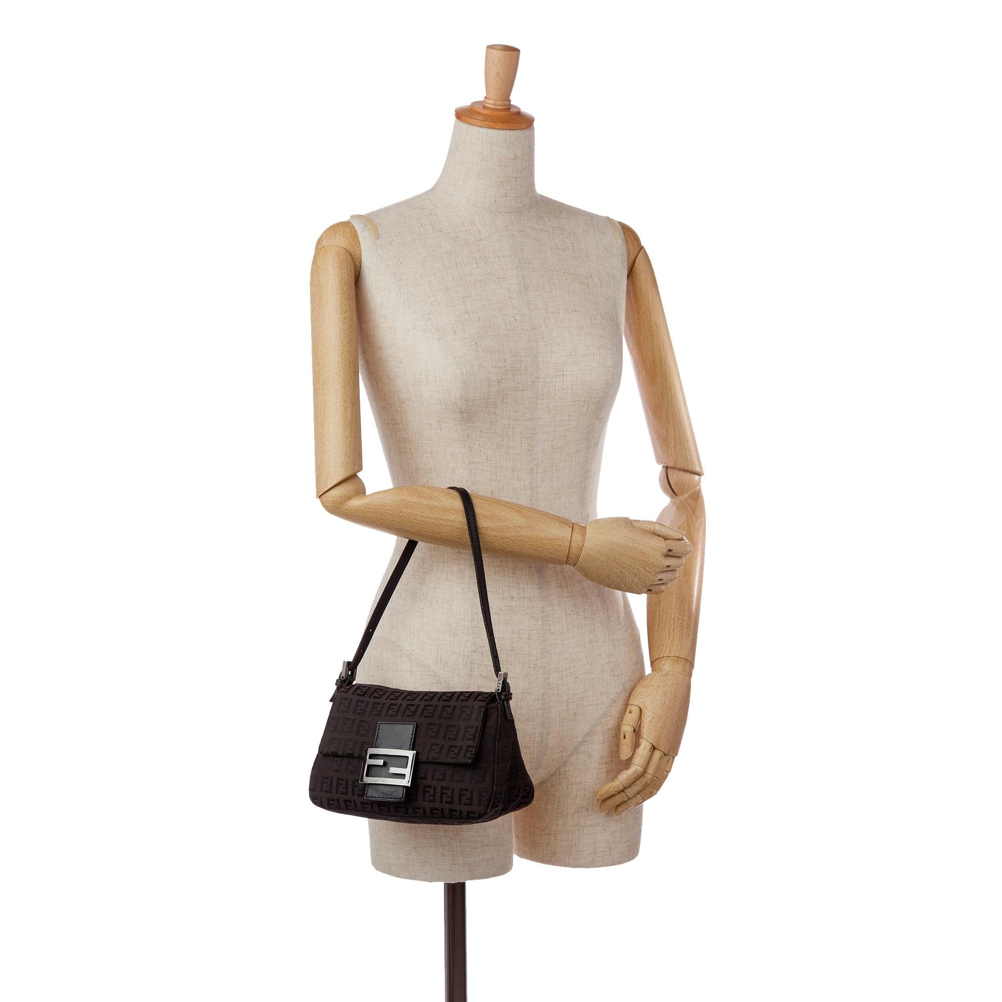 Fendi Zucchino Mini Mamma Baguette (SHG-35707)