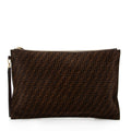 Fendi Zucchino Suede Large Flat Pouch (SHF-79WgbJ)
