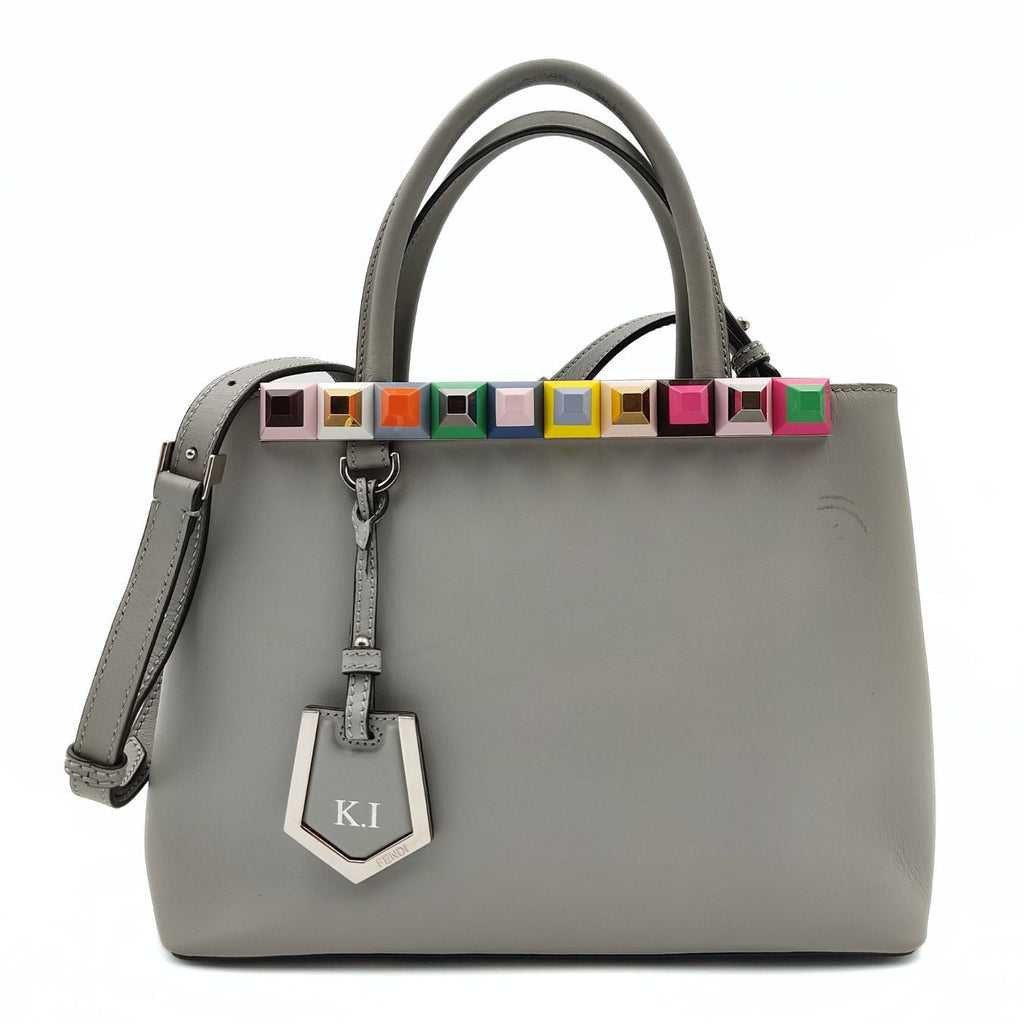 Fendi Fendi 2Jours shoulder bag in gray leather - '10s