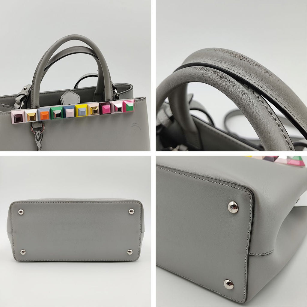Fendi Fendi 2Jours shoulder bag in gray leather - '10s