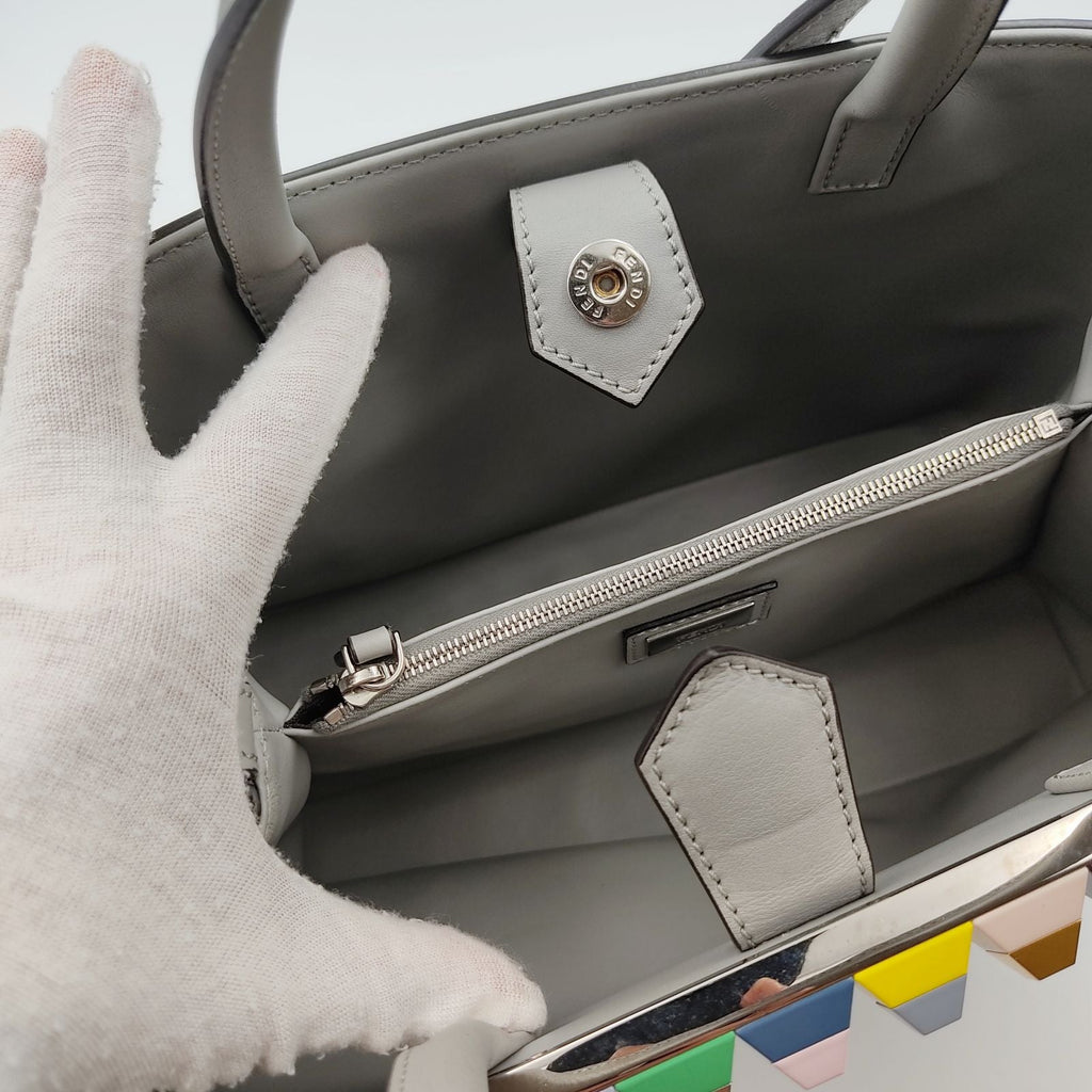 Fendi Fendi 2Jours shoulder bag in gray leather - '10s