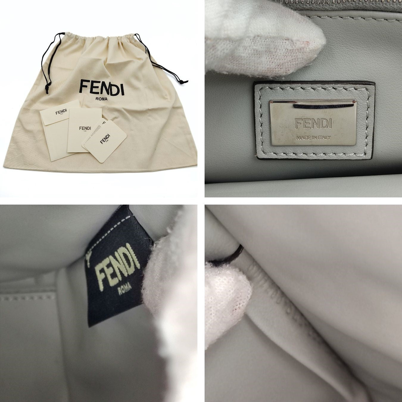 Fendi Fendi 2Jours shoulder bag in gray leather - '10s