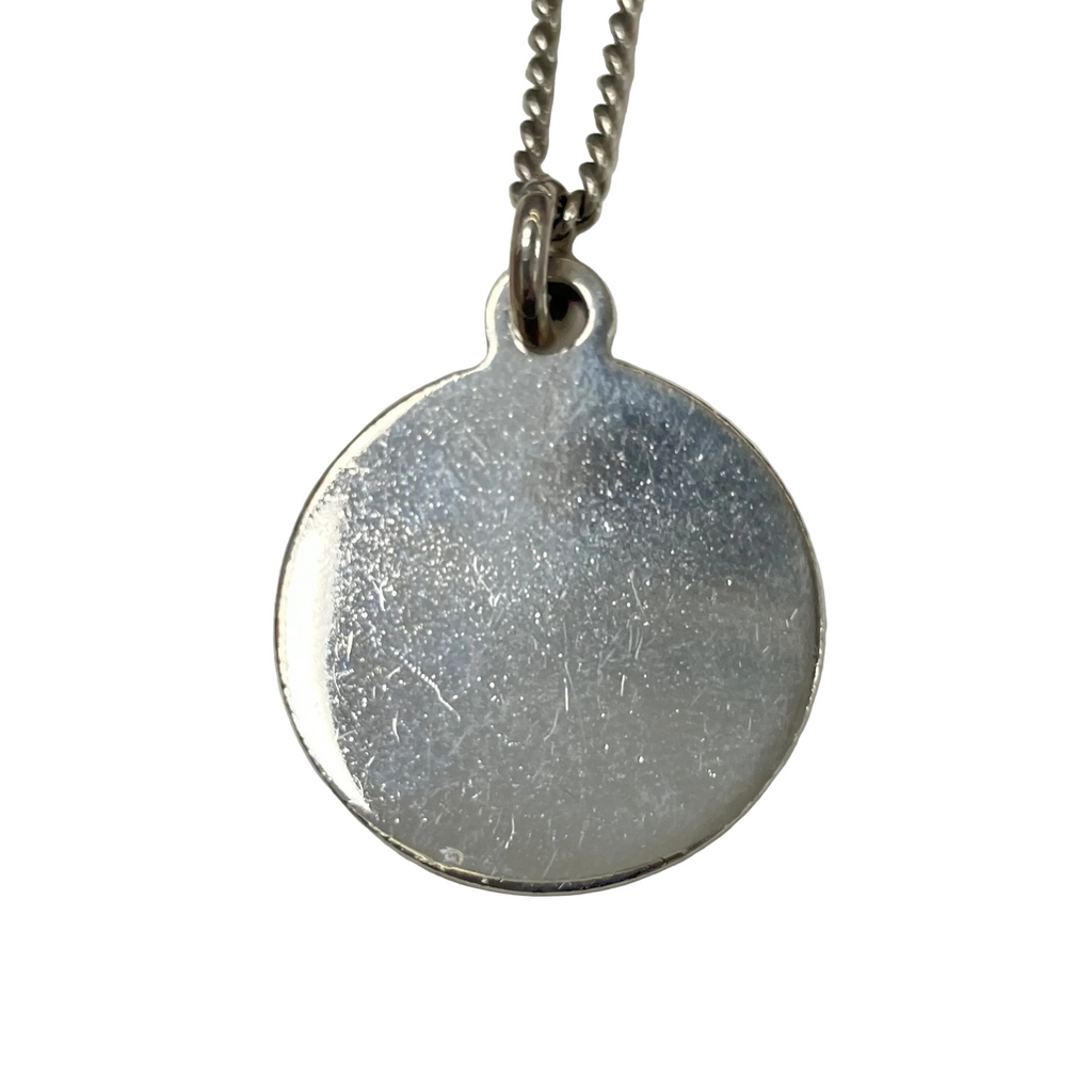 Louis Vuitton Monogram Ring Necklace Silver M62485 #M