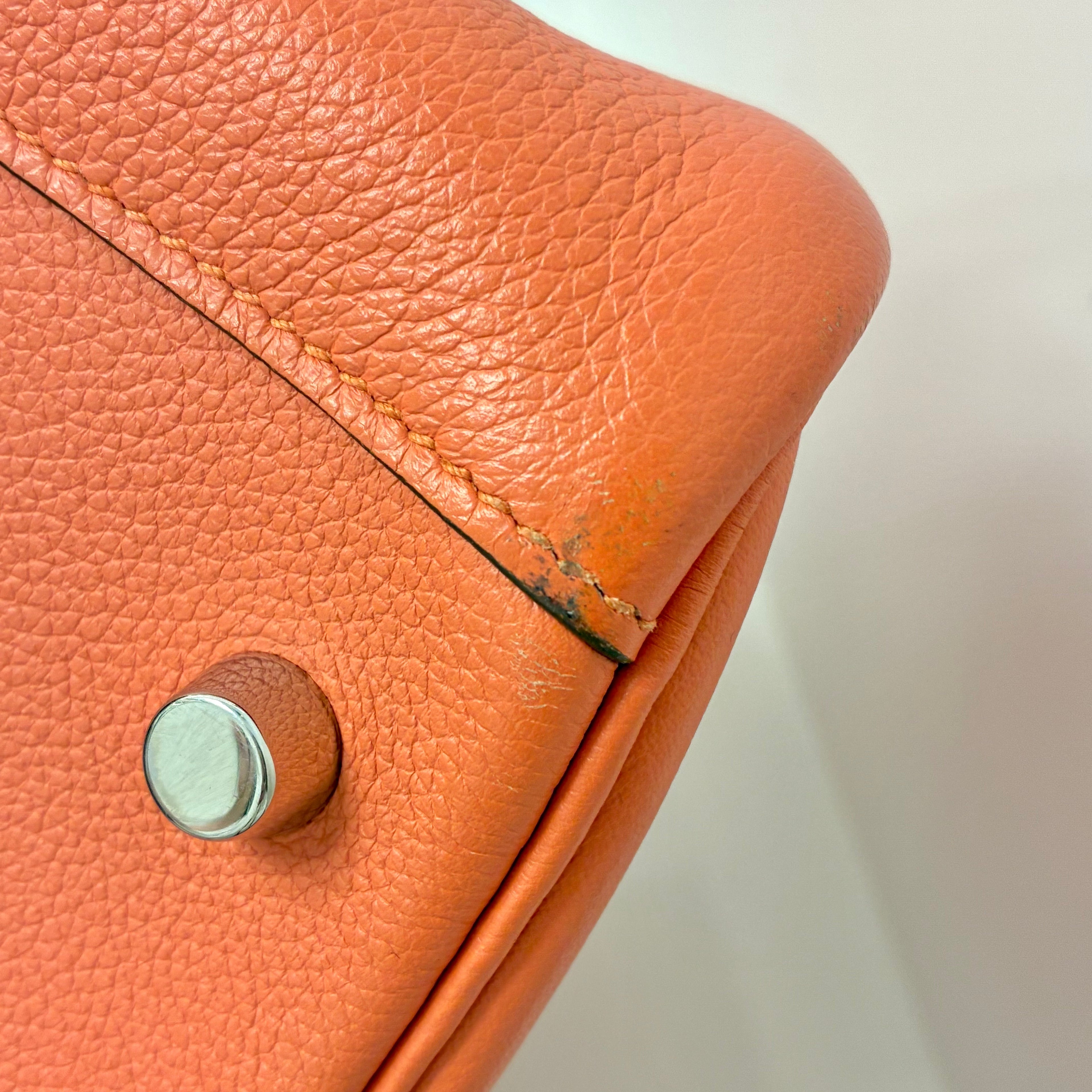 Hermes 2012 Flamingo Evercolor Lindy 30 Shoulder Bag