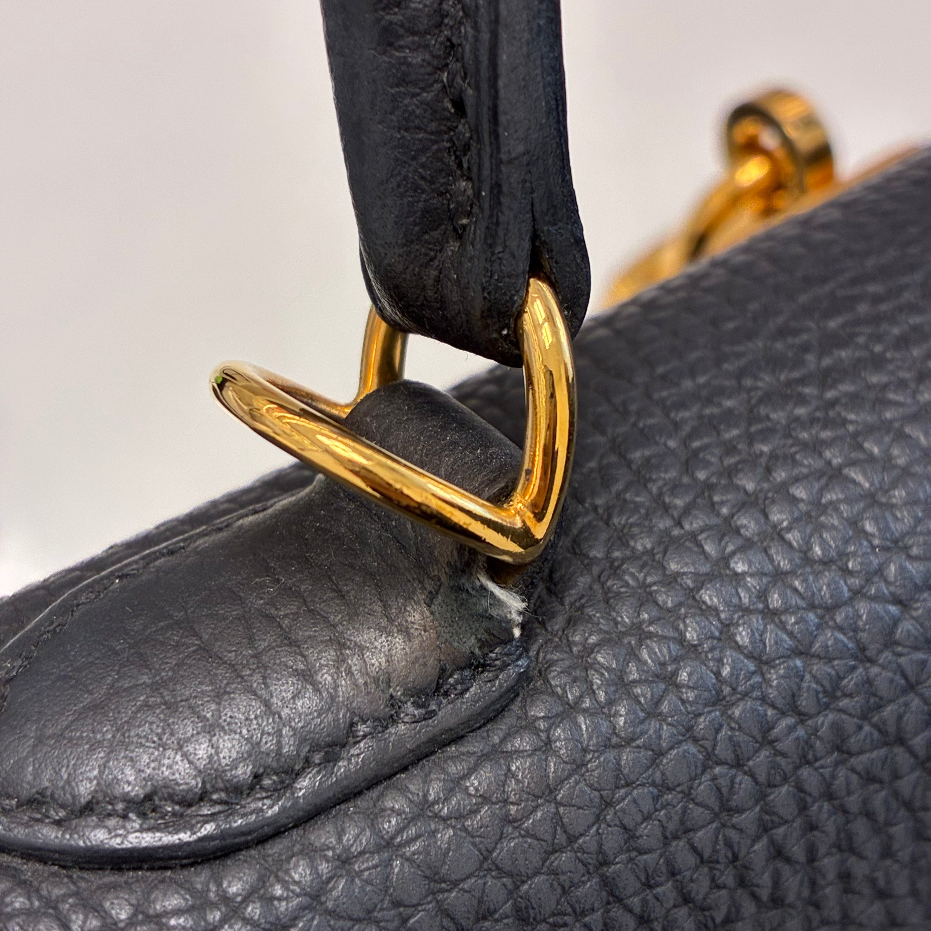 Hermes Plomb Togo Kelly 25 Retourne 2way Shoulder Handbag