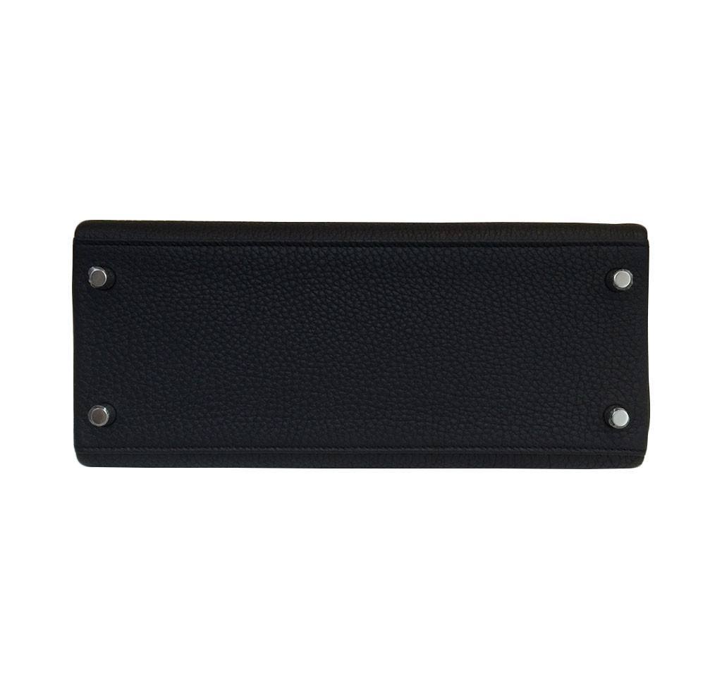 Hermès Kelly 28 Black Bag PHW