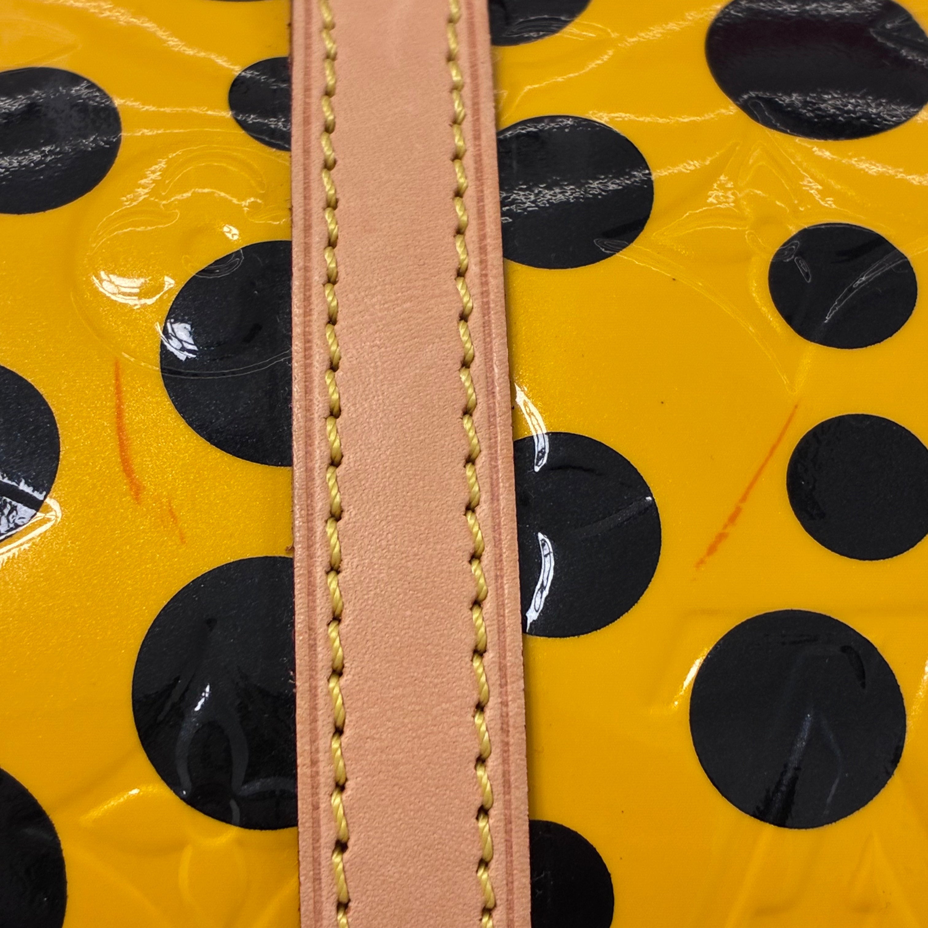 Louis Vuitton Yellow Pumpkin Dot Papillon 30 Handbag M91424