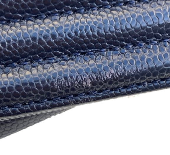 Boy Chanel 2018 Navy Caviar Skin Medium Shoulder Bag