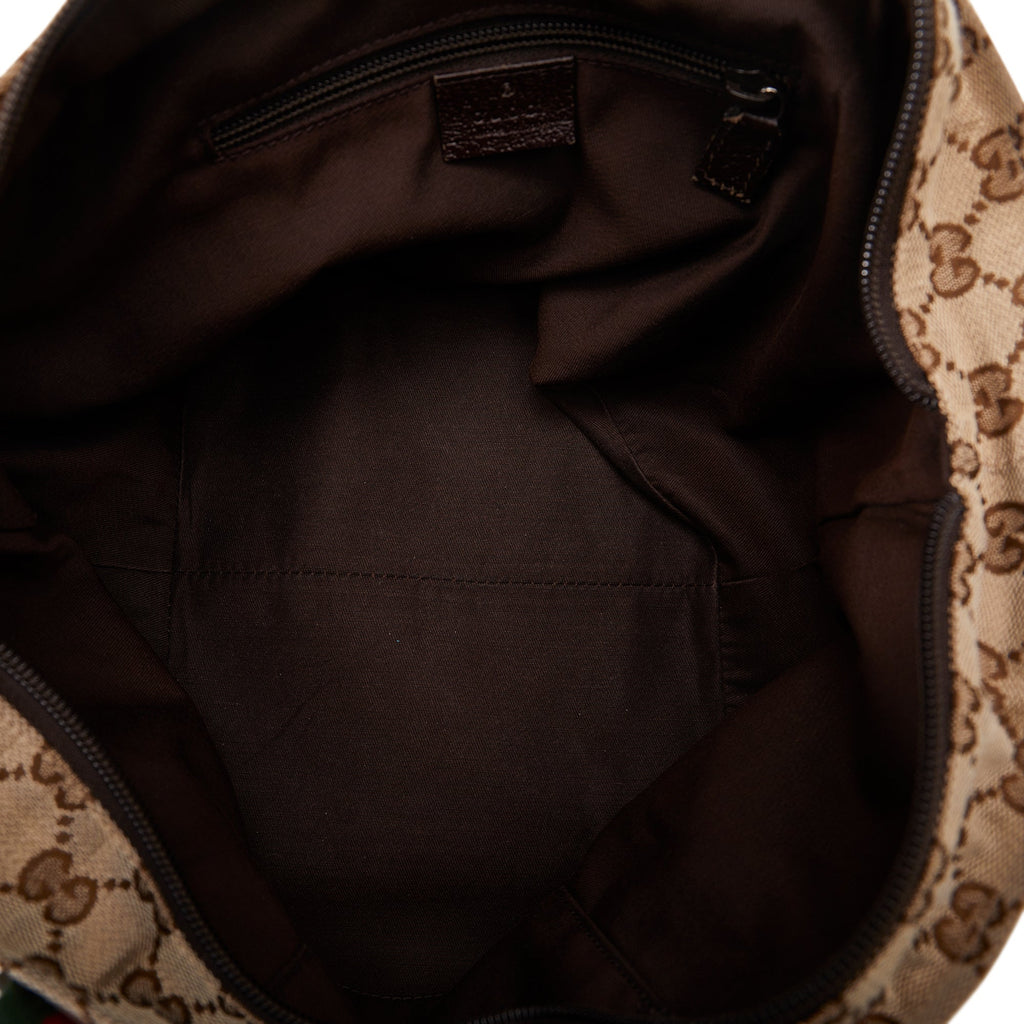 GUCCI GG Canvas Web Shoulder Bag