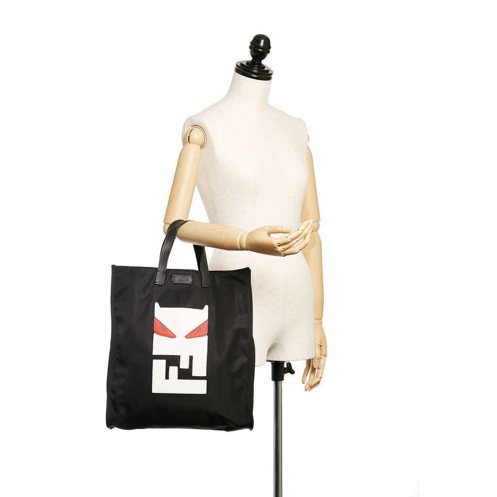 Fendi Monster Nylon Tote Bag