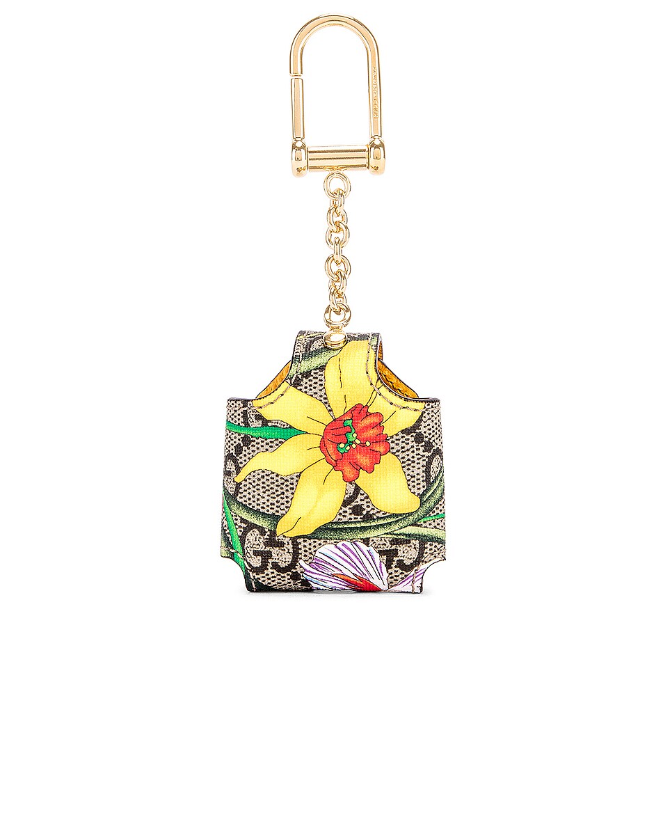 GUCCI OPHIDIA FLORAL AIRPOD CASE HOLDER