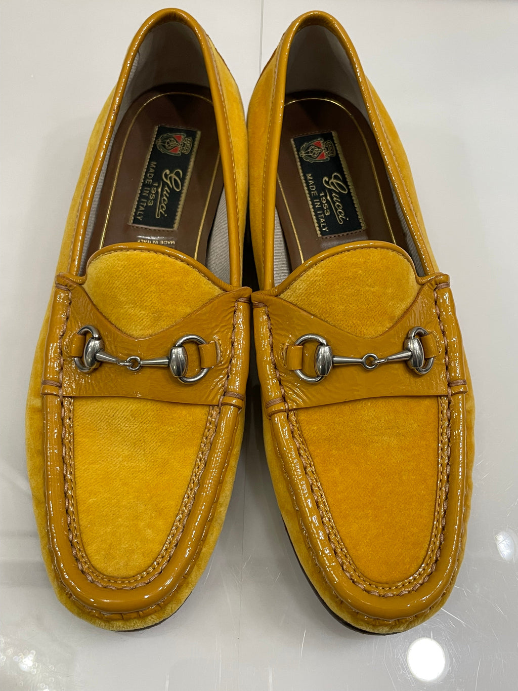 GUCCI 1953 HORSEBIT SUEDE LOAFERS