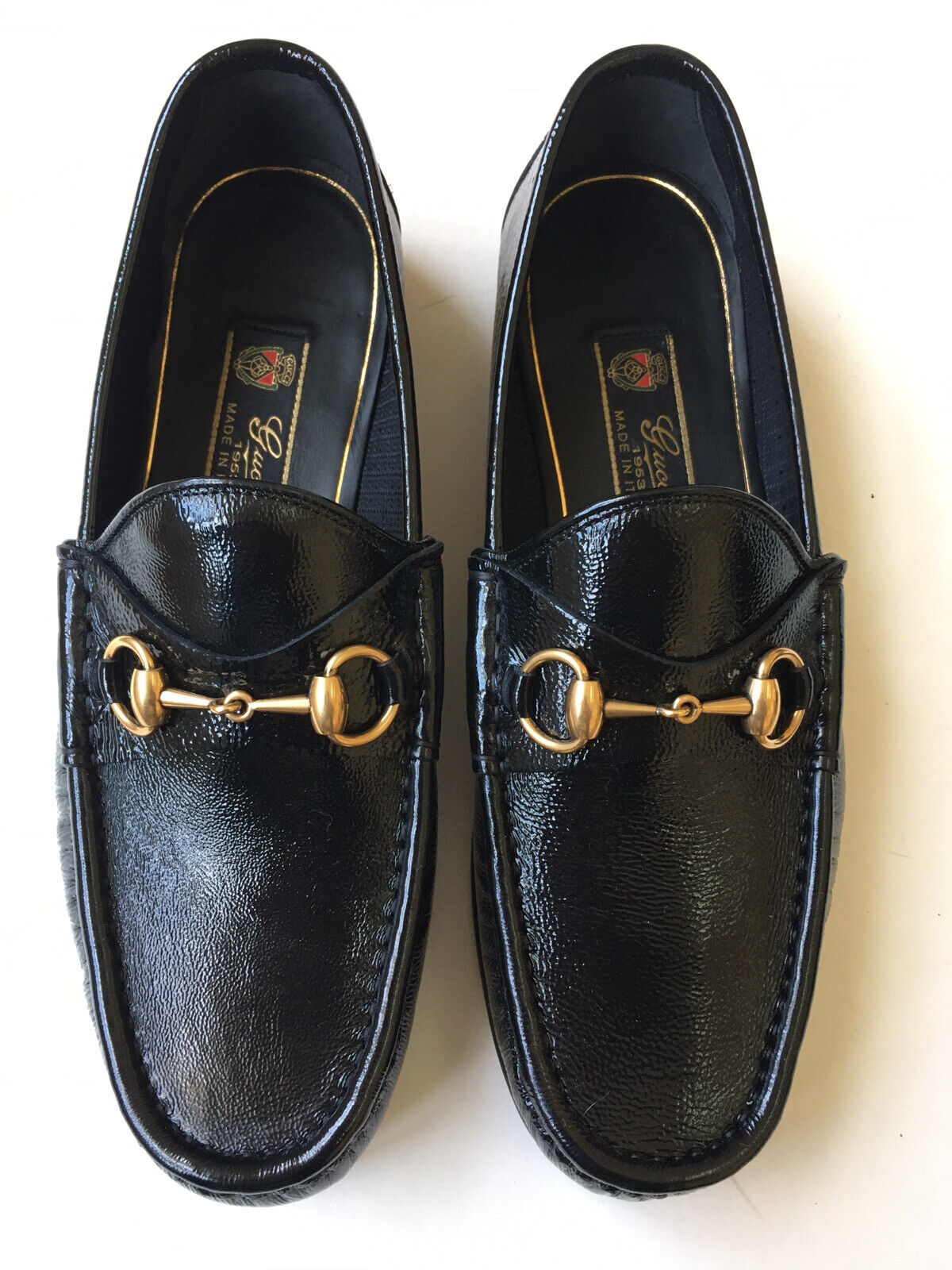 GUCCI 1953 HORSEBIT PATENT LEATHER LOAFERS
