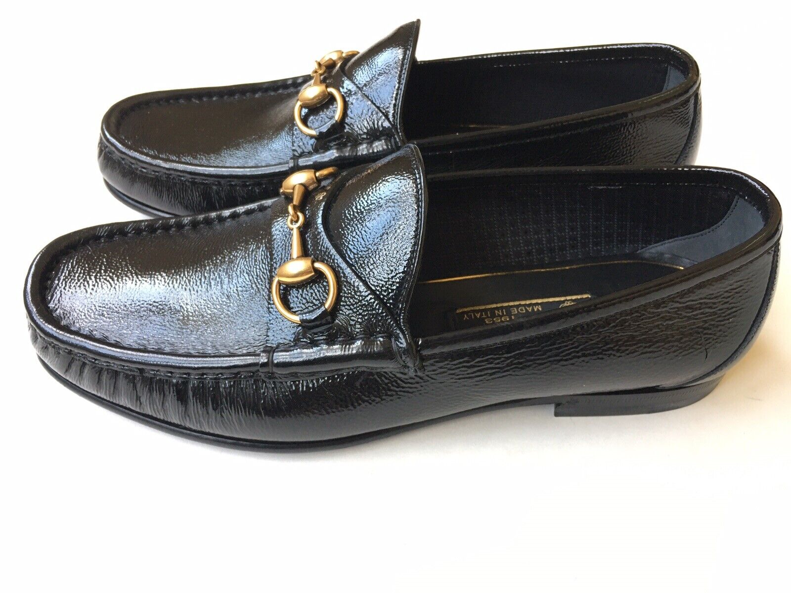 GUCCI 1953 HORSEBIT PATENT LEATHER LOAFERS
