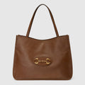 GUCCI 1955 HORSEBIT TOTE BAG BROWN