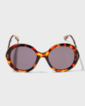 GUCCI OVERSIZED ROUND TORTOISESHELL SUNGLASSES