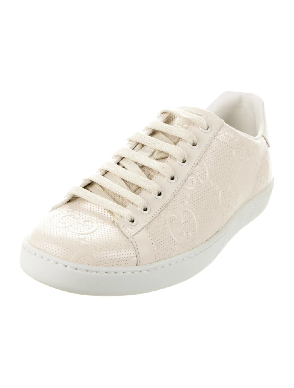 GUCCI ACE GG EMBOSSED SNEAKERS