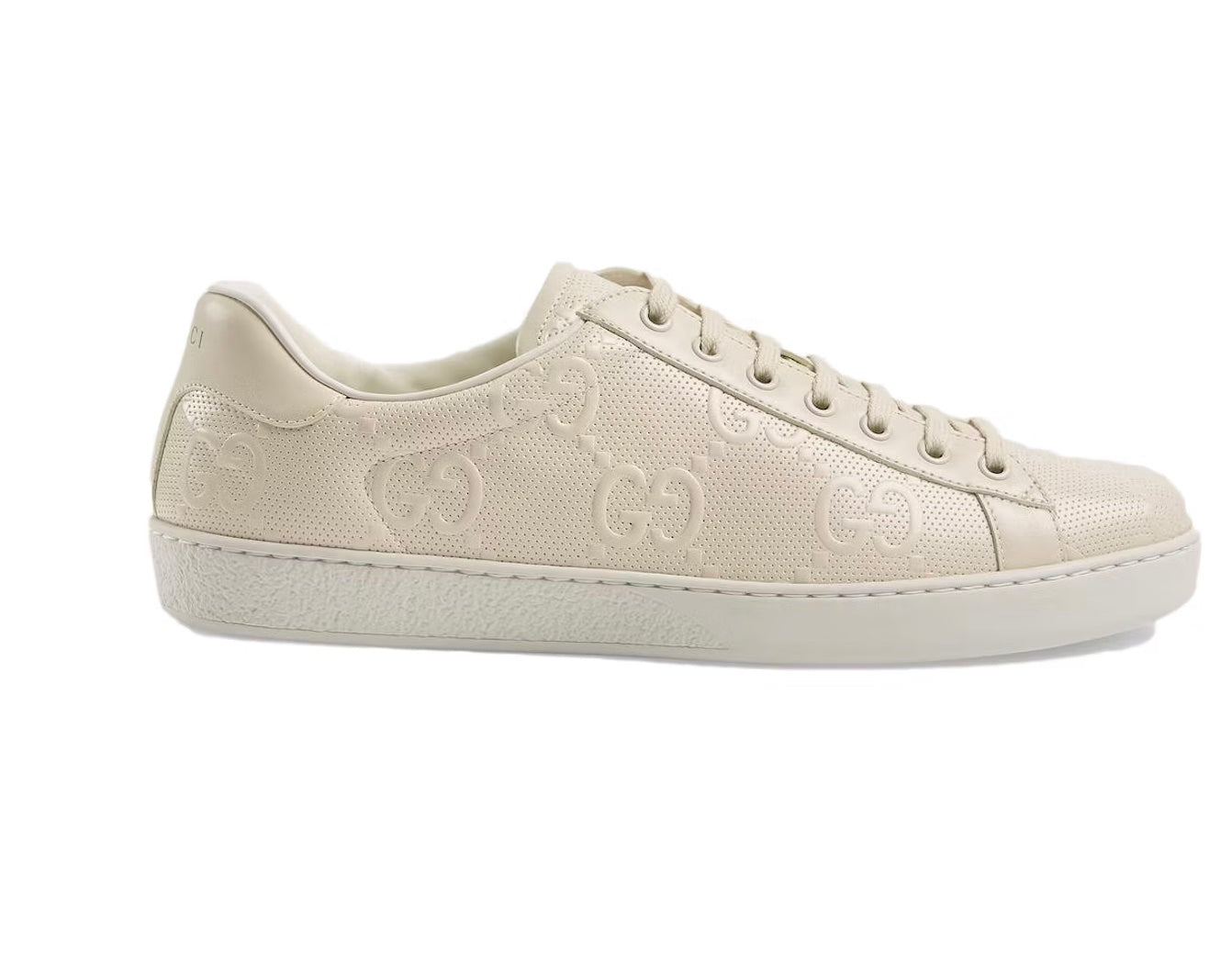 GUCCI ACE GG EMBOSSED SNEAKERS