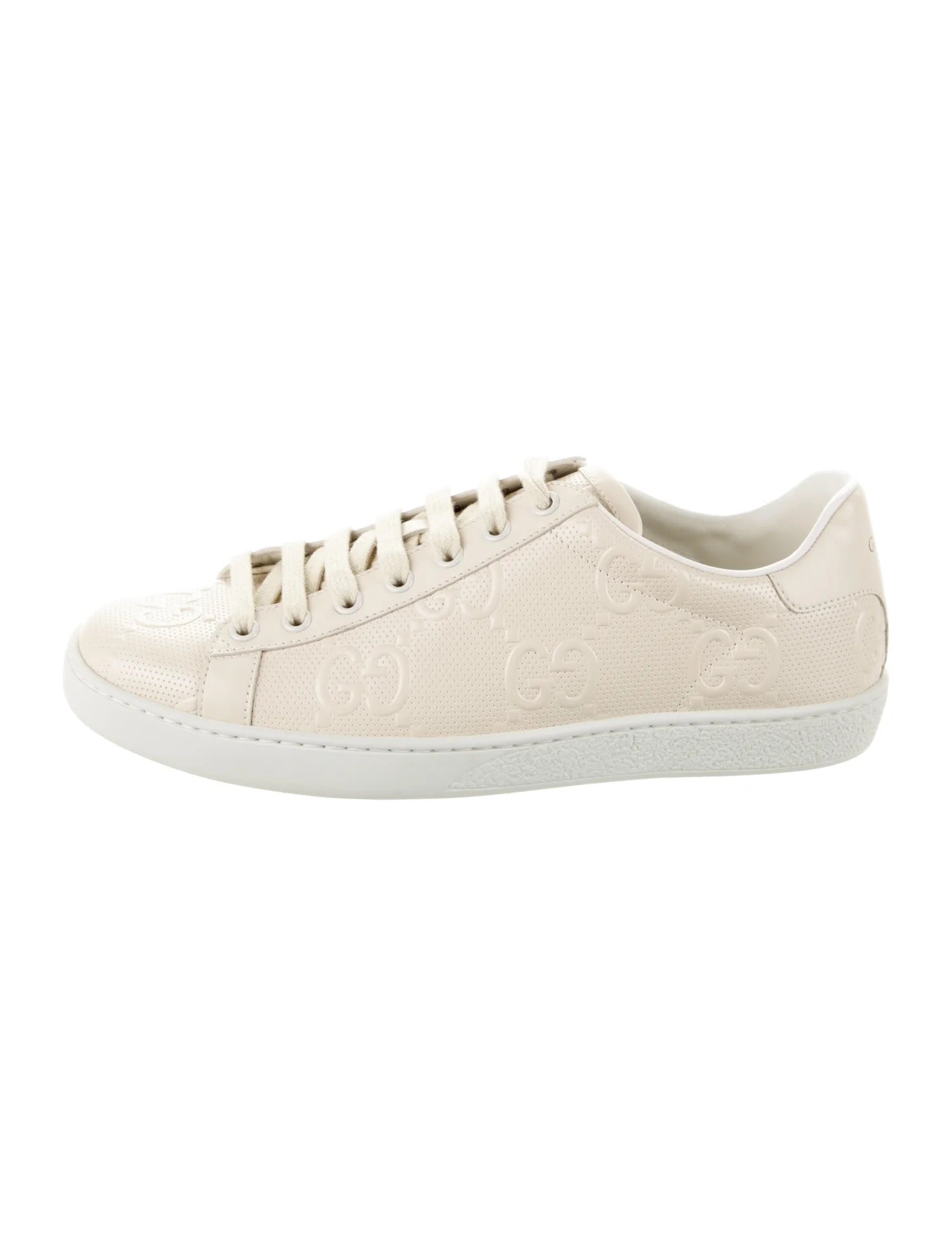 GUCCI ACE GG EMBOSSED SNEAKERS