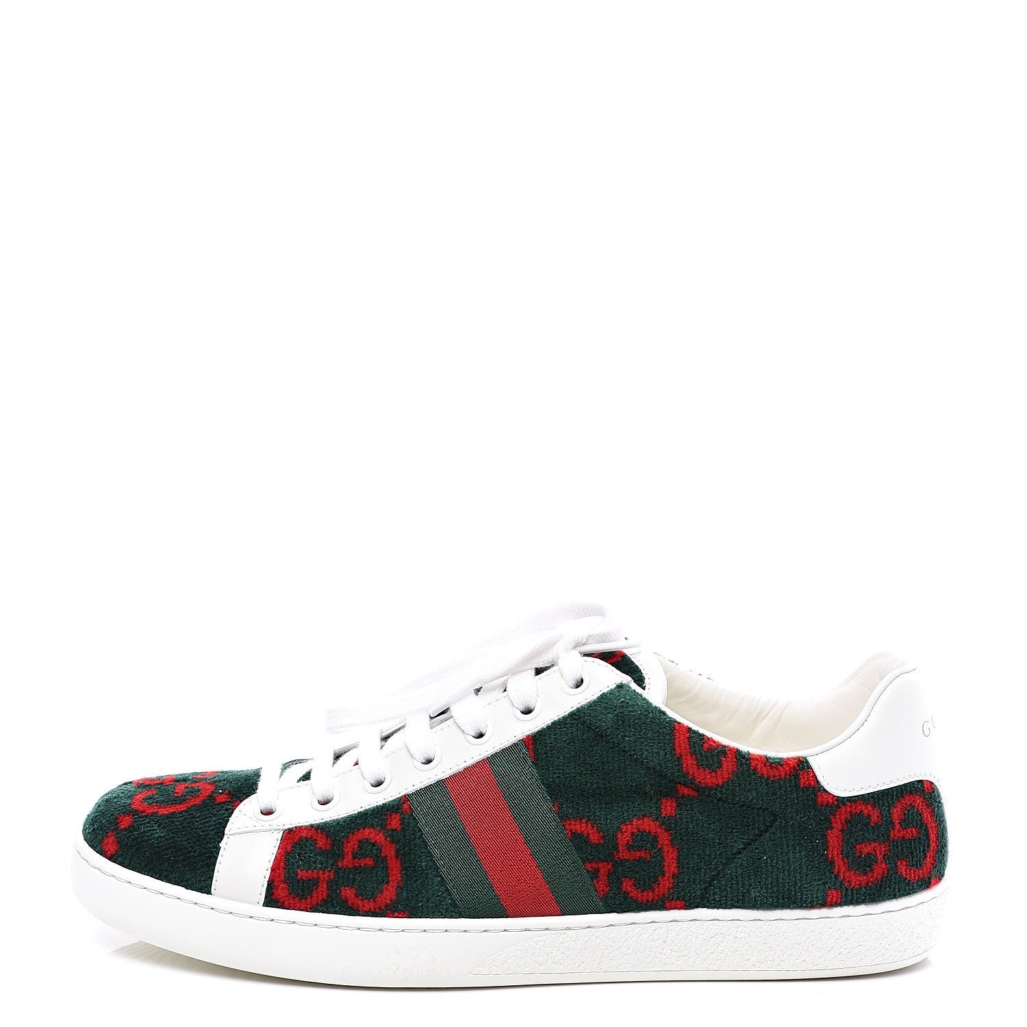 GUCCI ACE GG TERRY CLOTH WEB SNEAKERS